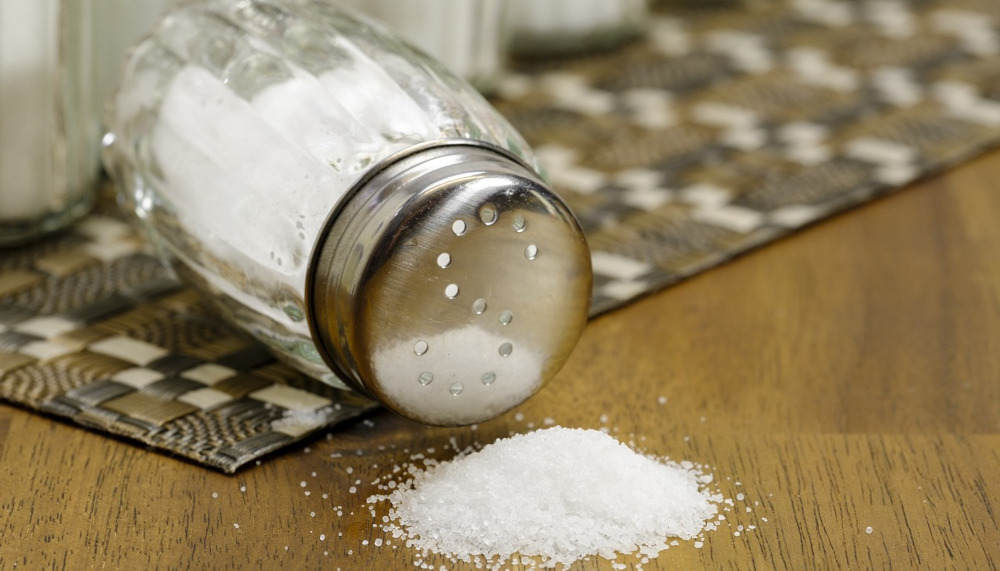 spilled salt shaker